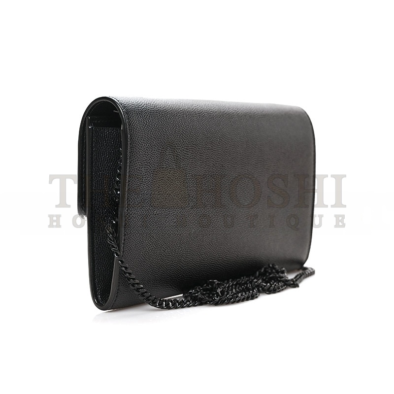 Y51 UPTOWN CHAIN WALLET IN GRAIN DE POUDRE EMBOSSED LEATHER 6077881GF0U1000 (19*12*3cm) Master Quality